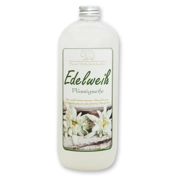 Florex  Flüssigseife Edelweiss - Nachfüllflasche 1 Liter