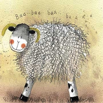 Alex Clark Grusskarte ohne Text - Brian the Sheep