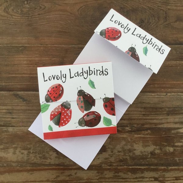 Alex Clark Zettelblock klein - Lovely Ladybirds
