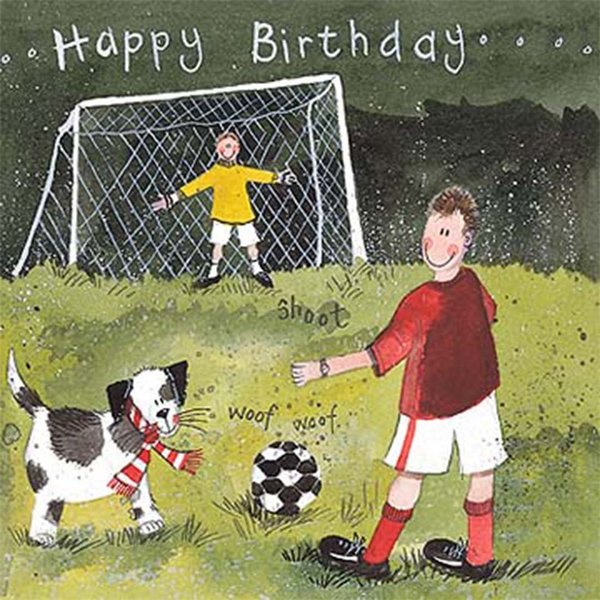 Alex Clark Geburtstagskarte - Fussball - Football