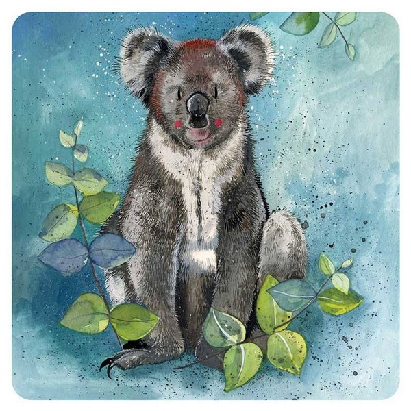 Alex Clark Art - Untersetzer Kork - laminierte Oberfläche - Koala