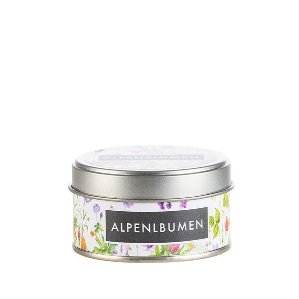 Duftkerze Alpenblumen - handmade -  Swiss Edition - 160g