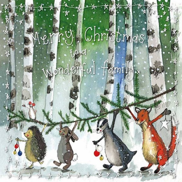 Alex Clark - Weihnachtskarte -Wonderful Family Christmas Card