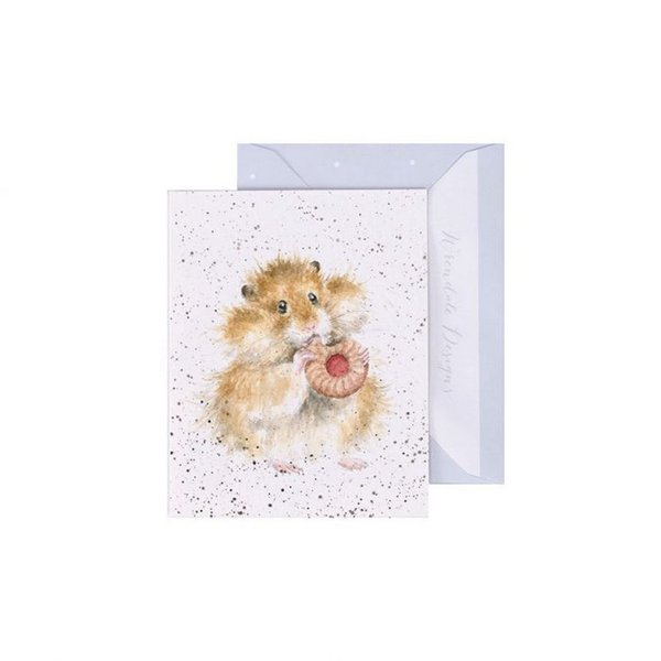 Wrendale - Minikarte Hamster mit Keks