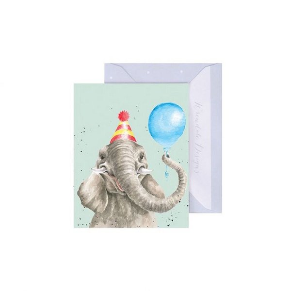 Wrendale - Minikarte Party Zeit - Elephant